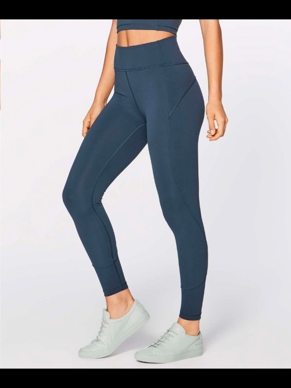 Lululemon In Movement High Rise Leggings 25" Mach Blue Size 6